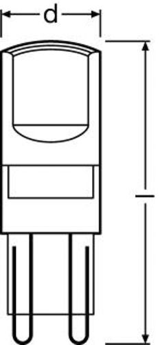 Лампа LED OSRAM SPIN20 CL 19W 2700K G9 BLI1 OSRAM