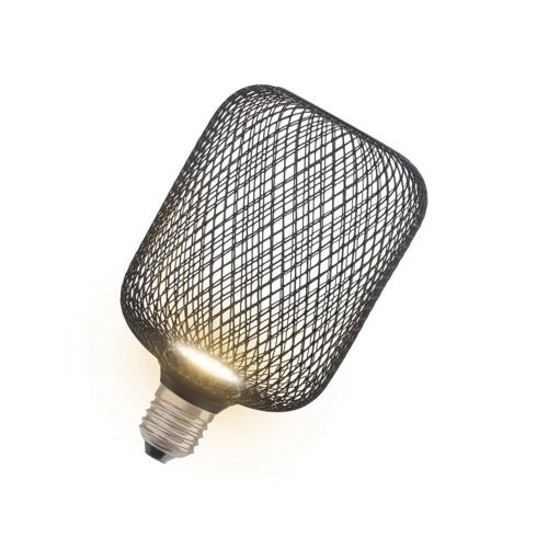 Лампа LED OSRAM FLAT SQ100 BLACK 3,5W 2700K FR E27