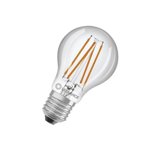 Лампа LEDVANCE філаментна груша CL A60 DS 7.3W 2700K FIL CL E27