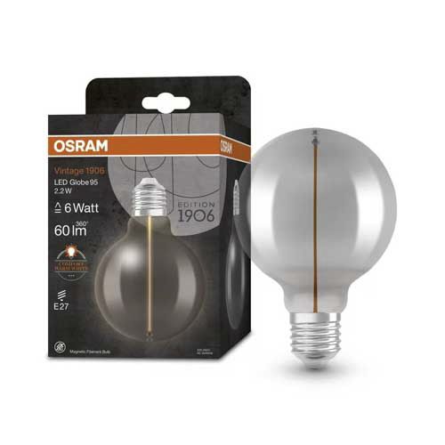 Лампа LED OSRAM філаментна VINTAGE 1906LGL95 2,2W 818 230V FIL SMMAG E27 4X1