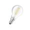 Лампа LEDVANCE філаментна кулька CL P40 DIM 4.8W 2700K FIL CL E14 10х1