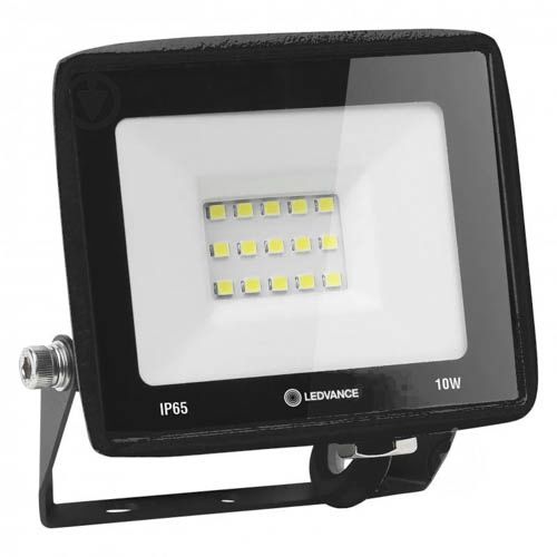 LED прожектор LEDVANCE FL ECO 10W 6500К IP65 чорний