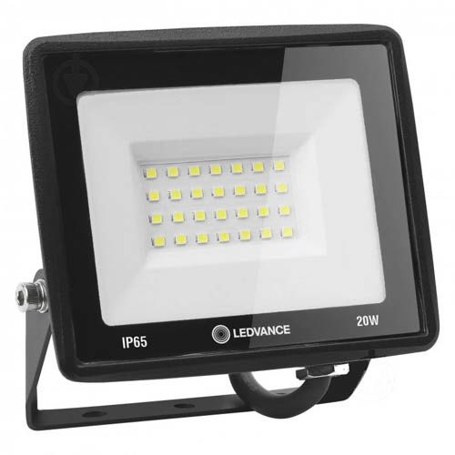 LED прожектор LEDVANCE FL ECO 20W 6500К IP65 чорний