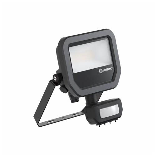 LED прожектор LEDVANCE FL 10 SN P 8W 3000К с датчиком движения IP65 черный