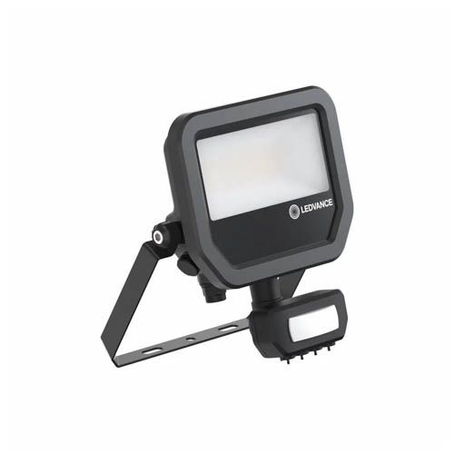 LED прожектор LEDVANCE FL 20 SNP 17W 3000К з датчиком руху IP65 чорний