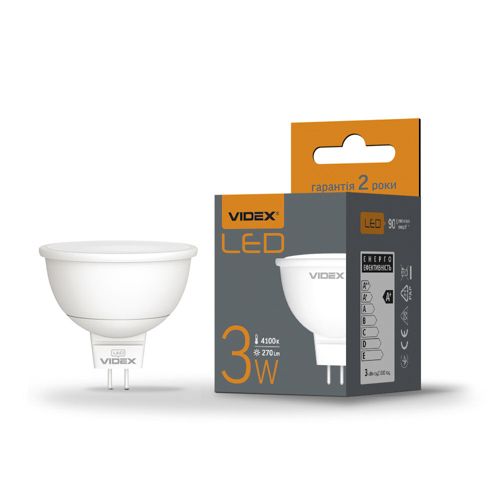 Лампа LED Videx MR16e 3W 4100К GU5.3
