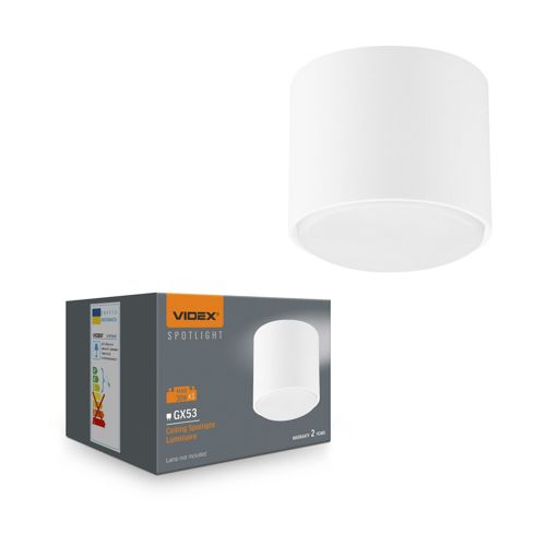 LED світильник під лампу Videx GX53 VL-SPF15A-W накладний білий