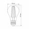 Лампа LED Videx Filament A60FF 08W 1200К Е27