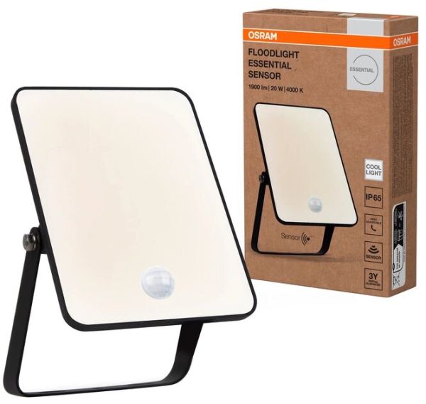 LED прожектор OSRAM FL ESSENTIAL SENSOR 20W 4000K BK