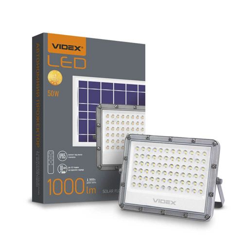 LED прожектор Videx автономний 1000lm 5000К 3.2V
