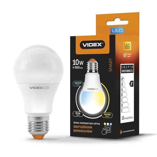 Лампа LED Videx з регулюванням колірності A60eC3 10W E27