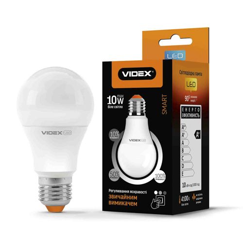 Лампа LED Videx з регулюванням яскравості A60eD3 10W 4100К Е27