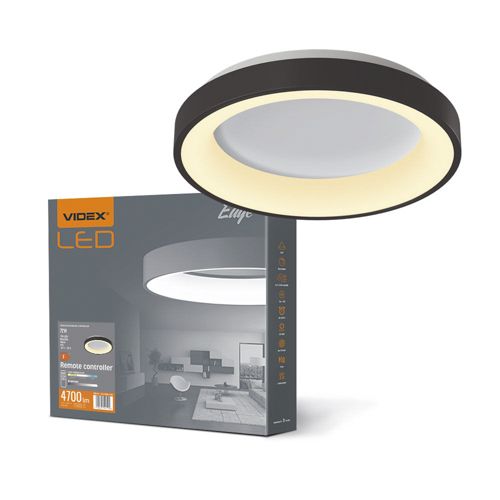 LED світильник Videx EDGE-RC-72W чорний