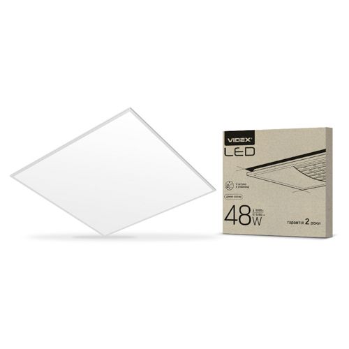 LED панель Videx 48W 6000К матова 2шт/паков