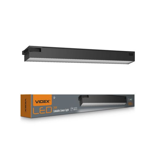 LED світильник лінійний магістральний Videx BNL02 24W 0.6М 5000К 220V чорний