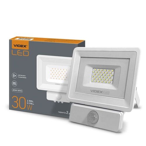 LED прожектор Videx Fe 30W 5000К сенсорний