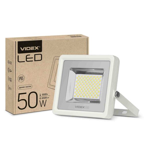 LED прожектор Videx PREMIUM 50W 5000К білий