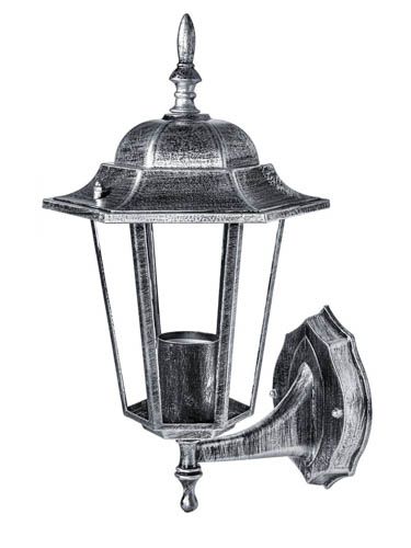 Світильник садовий DELUX PALACE A001 60W Е27 IP44 чорно-срібний