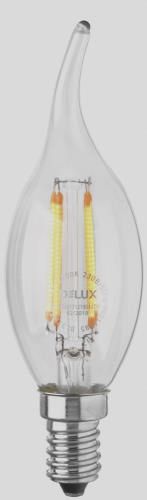 Лампа LED Delux філаментна BL37B 4W tail 2700K E14