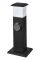 Світильник садовий DELUX TOWER SMM-202GL E14 з розеткою IP44 чорний