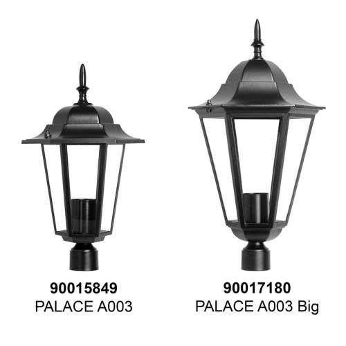 Світильник садовий DELUX PALACE A003 Big 60W Е27 IP44 чорний