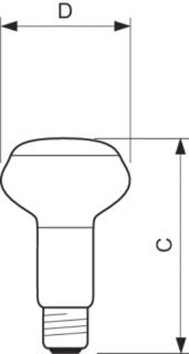 Лампа розжарювання Philips рефлекторна Refl 40W E27 NR63 1CT/30