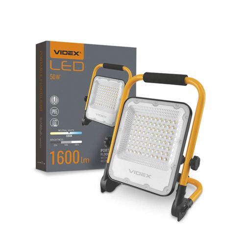 LED прожектор Videx акумуляторний PREMIUM F2A 50W 5000К