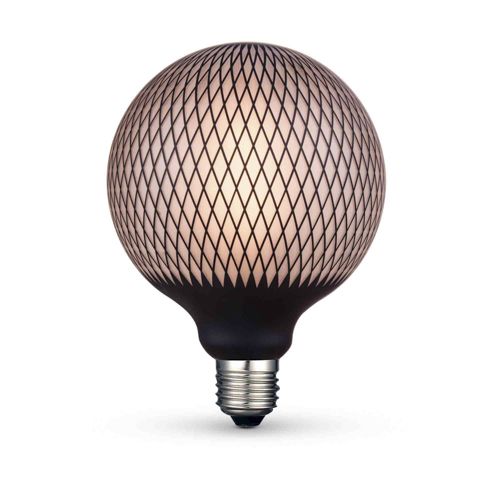 Лампа LED Videx філаментна VL-DG125BP 6W 1800К Е27 Black Magician net