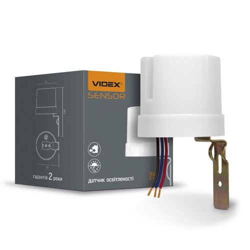 Датчик освітленості Videx фотометричний VL-SN03 25A 220V