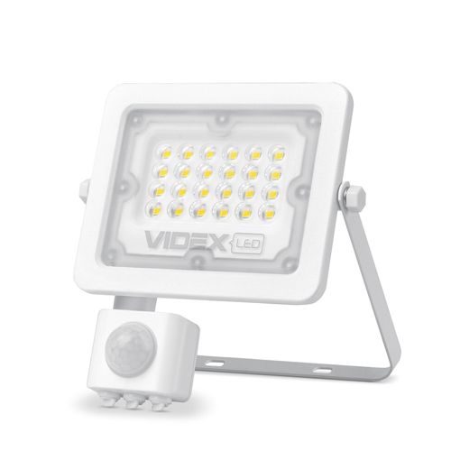 LED прожектор Videx з датчиком руху та освітленості F2e 20W 5000К
