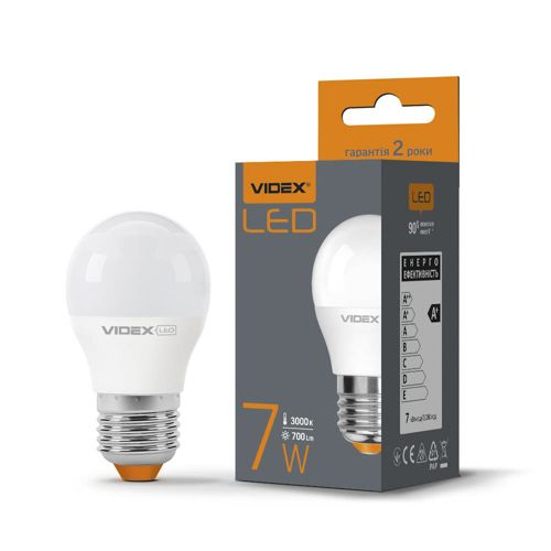 Лампа LED Videx G45e 7W 3000К Е27