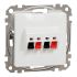 Аудіорозетка Schneider Electric біла Sedna Design