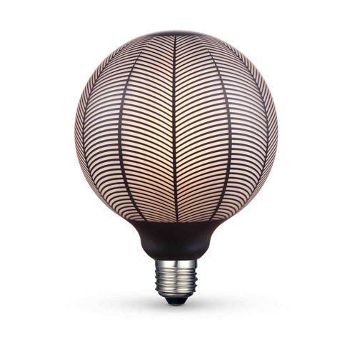 Лампа LED Videx філаментна VL-DG125BN 6W 1800К Е27 Black Magician pine needles