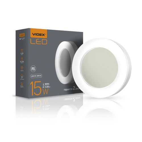 LED світильник Videx ART круглий 15W 5000К IP65
