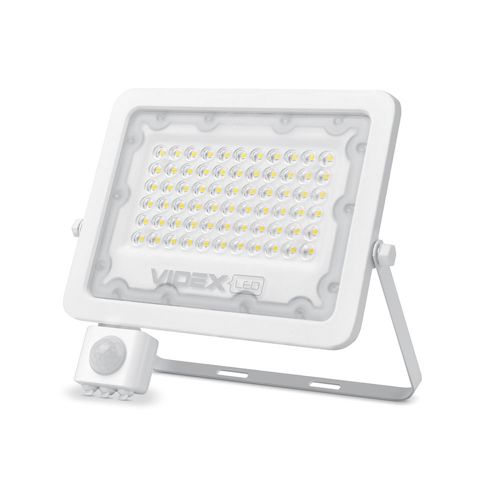 LED прожектор Videx з датчиком руху та освітленості F2e 50W 5000К