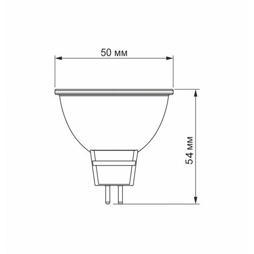 Лампа LED Videx MR16еD 6W 4100К GU10 дімерна