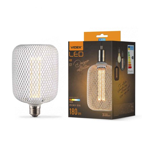 Лампа LED Videx філаментна VL-DWMC100162 4W 1800К Е27 White Chainmail style