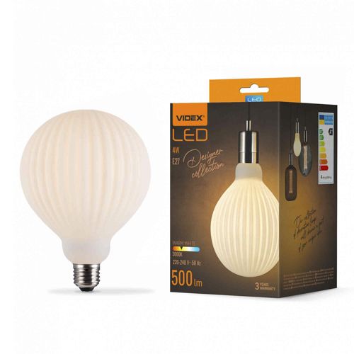 Лампа LED Videx філаментна VL-DG125175-WZTMO 4W 3000К Е27 Matt opal