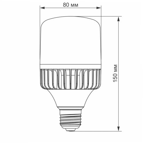 Лампа LED Videx A80 30W 5000К Е27