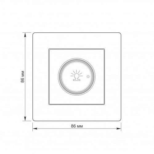 Димер TITANUM 500W білий STANDARD