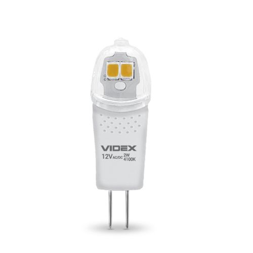 Лампа LED Videx G4e 12V 2W G4 4100К G4