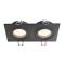 LED світильник під лампу Videx 2xGU10 врізний чорний