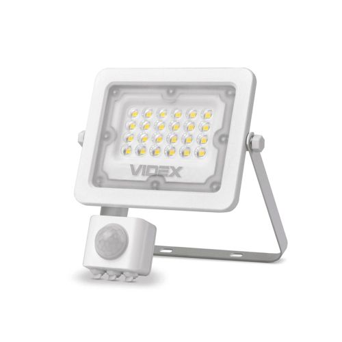 LED прожектор Videx F2e 10W 900lm 5000К 220V з датчиком руху та освітленості