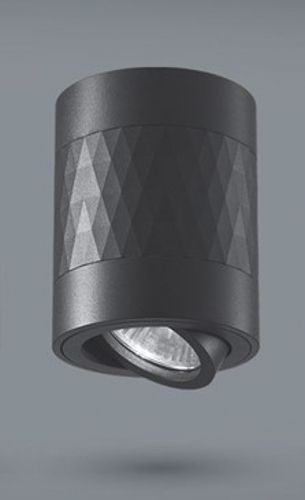 LED світильник під лампу GU10 Videx SPF04A накладний чорний + чорна призма