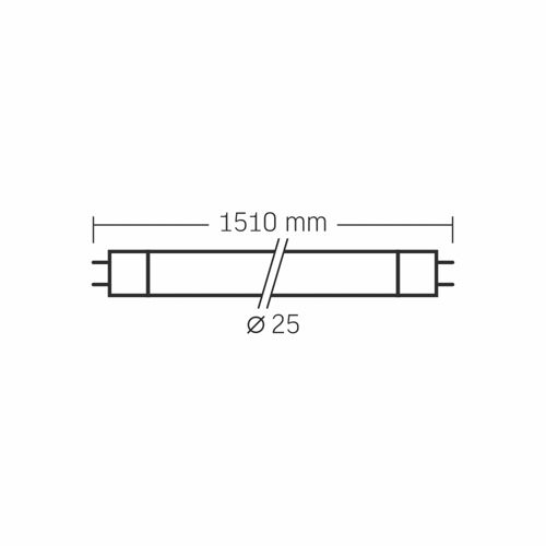 Лампа LED Videx T8 24W 1.5M 4000К 185-265V G13 матова
