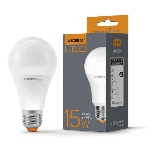 Лампа LED Videx A65e 15W 4100К Е27