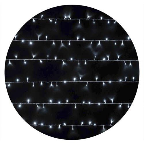 Внутрішня гірлянда Delux STRING 200LED 10м біле прозорий провід IP20