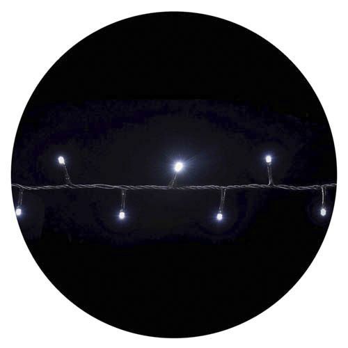 Внутрішня гірлянда Delux STRING 100LED 5м біле чорний провід IP20