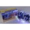 Зовнішня гірлянда Delux STRING 200LED 20м блимаюча RGB чорний провід IP44
