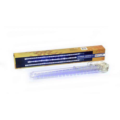 Зовнішня гірлянда Delux бурулька SNOWFALL 384LED 8*50см синє IP44